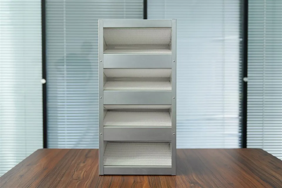 Tillverkare W Typ Sub-högeffektivt galvaniserat ramfilter Kombinerat ram i rostfritt stål Högeffektivt luftfilter