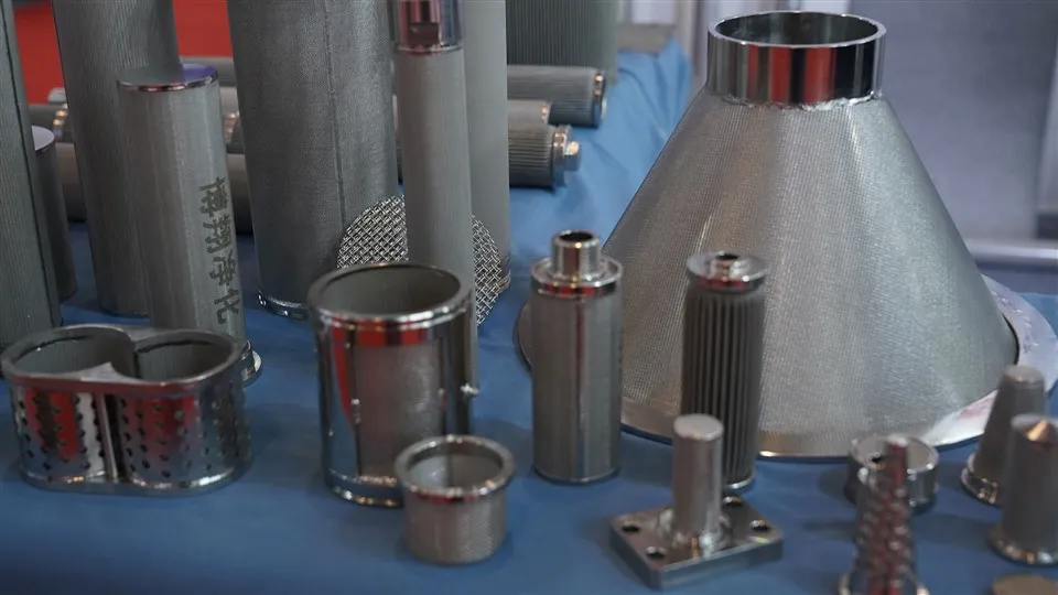 Filterelement i sintrat nät