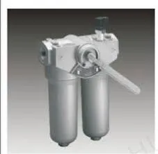 Dubbelpatron lågtrycksrörledningsfilter